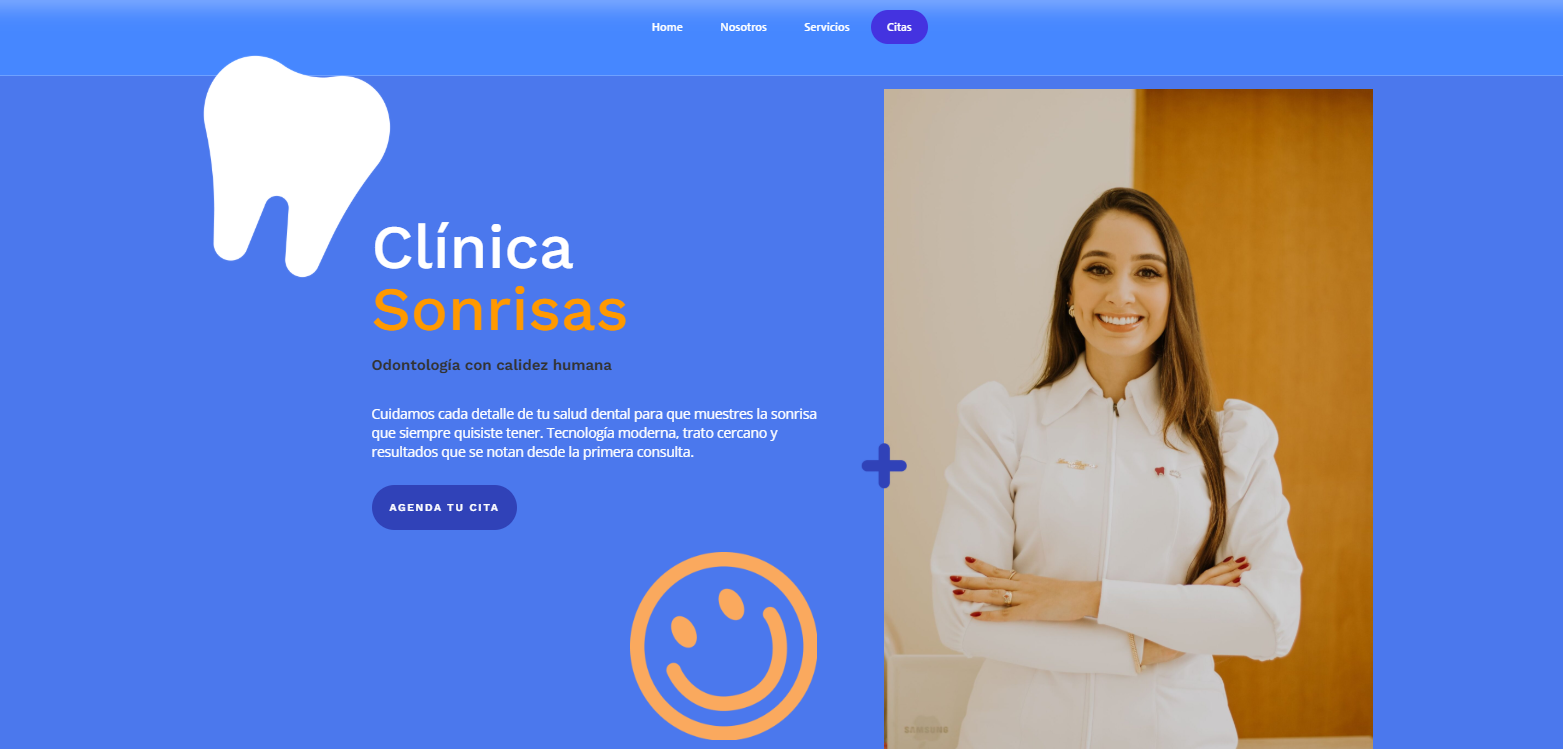 Vista previa de Clínica Sonrisas