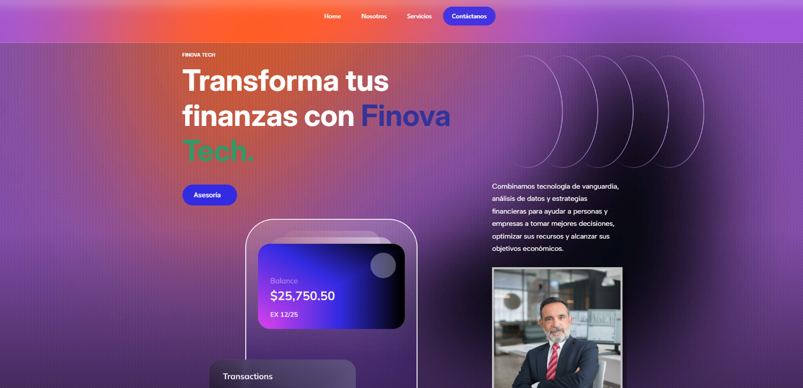 Vista previa de Finova Tech